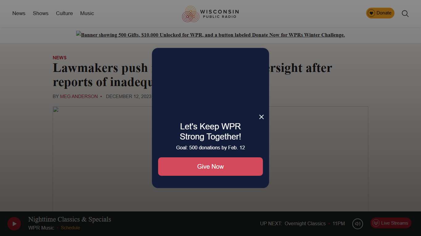 Lawmakers push for federal prison oversight after reports of inadequate medical care - WPR