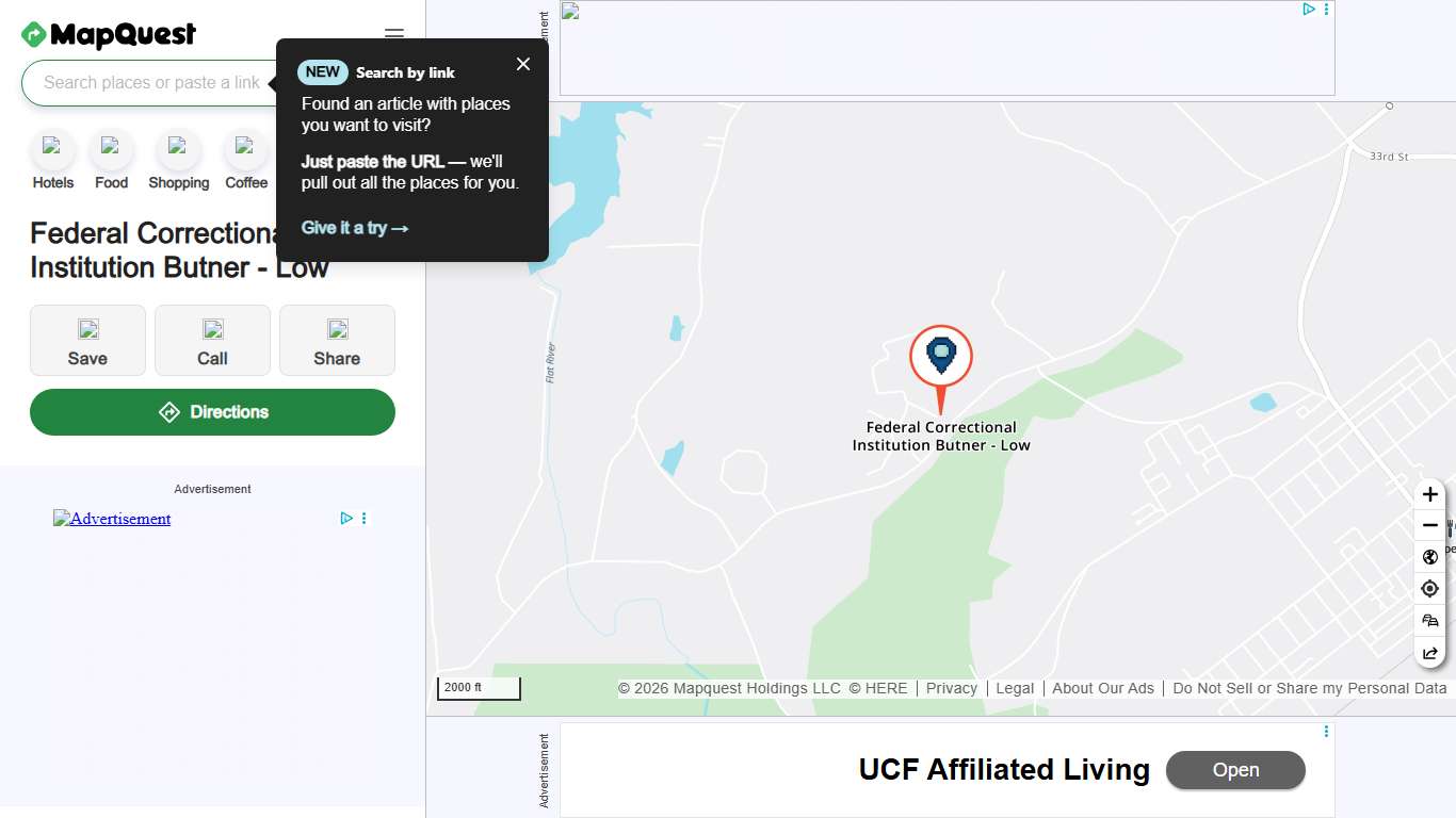 Federal Correctional Institution Butner - Low, Old 75 Hwy, Butner, NC 27509, US - MapQuest